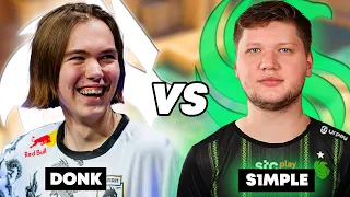 EPIC MATCH!! - DONK PLAYS FPL VS S1MPLE!! (ENG SUBS) CS2 FACEIT