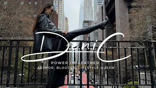 New York in Leather & high heel boots - by D.e.n.i_C