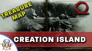 God of War Treasure Map - Creation Island - Map and Dig Spot Locations