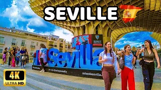 🇪🇦[4K] SEVILLE - Europe's Most Beautiful and Visited Cities - Walking tour - Andalucía, Spain