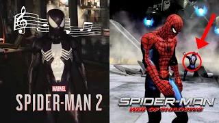 Marvel's Spider-Man 2 web of shadows reference easter egg