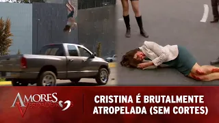 Amores Verdadeiros - Cristina é brutalmente atropelada á mando de Kendra (SEM CORTES)