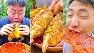 ASMR Mukbang | Funny Videos | Chinese Spicy Food Challenges 🌶🌶🌶 Songsong & Ermao #25