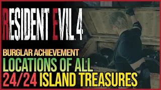 All 24 Island Treasures Resident Evil 4 Remake - Burglar Achievement