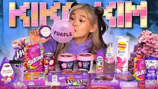 ASMR MUKBANG | PURPLE FOOD Desserts (JELLY, BUBBLE GUM, CHOCOLATE, SNACKS)