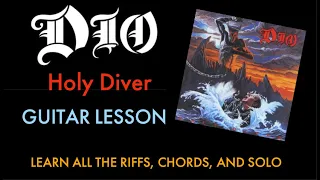 Holy Diver Guitar Lesson Dio - Riffs/Chords/Solo