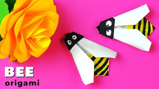 Easy origami bee DIY. How to make paper bee. Paper Bees