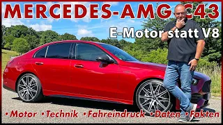 Mercedes AMG C 43 4MATIC - E-Motor statt V8 Ist das noch AMG? Test Probefahrt Motor Review 2022