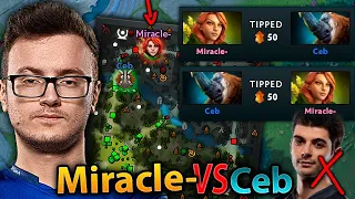 MIRACLE meets CEB in the lane and DESTROYED them (2 GAMES)