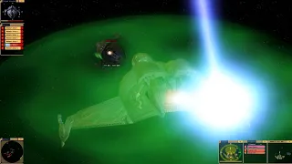 Kor in a Bird of Prey vs 10 Jem'Hadar Fighters