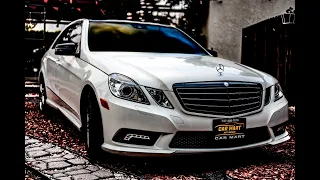 Mercedes-Benz E350 AMG Package 2010 White Color 4K Resolution