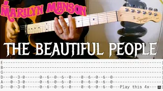 Marilyn Manson - The Beautiful People |Guitar cover| |Tab|