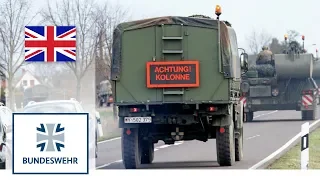 Road movement with vehicles – Bundeswehr Tanks on Public Roads