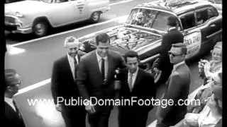 Backstreet movie premiere 1961 archival public domain newsreel