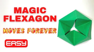 Paper Anti-Stress Fidget Toy | Origami Flexagon Moves Forever ∞❗️(No Glue No Tape❗️)