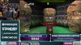 Sonic Adventure 2: Battle by seraphim1313 in 38:50 - AGDQ 2017 - Part 123