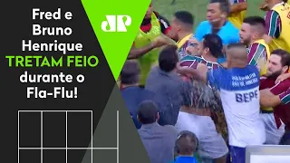 QUEBRA-PAU! OLHA a TRETA entre Fred e Bruno Henrique em Fluminense x Flamengo!