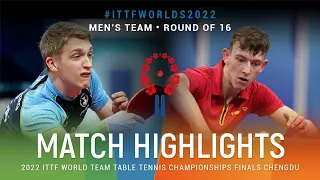 Highlights | Anton Kallberg (SWE) vs Adrien Rassenfosse (BEL) | MT R16 | #ITTFWorlds2022