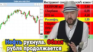 Нефть рухнула 11% за день. Обвал рубля продолжается. Прогноз курса доллара. Экономика Турции и Лира.