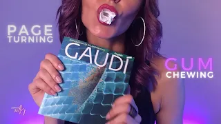 ASMR | Gum Chewing & Page Turning ASMR | Page Flipping, Paper Sounds (No Talking)