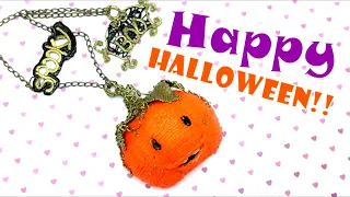 Pumpkin pendant- 3D pen- Halloween- Charms