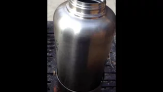 Ikea Hobo stove boiling 8 cups water