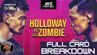 UFC Fight Night - Holloway vs The Korean Zombie Full Card Breakdown & Predictions