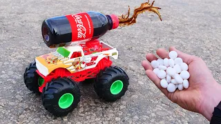 XXL Coca-Cola Rocket with Monster Truck