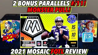 INSANE FOTL HIT!🔥🤯 | 2021 Panini Mosaic Football FOTL Hobby Box Review