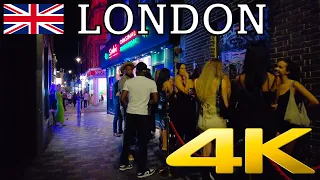 London Nightlife Walk | Carnaby Street, Soho, China Town, Leicester Square, Piccadilly Circus | 4K