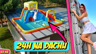 24H NA DACHU W MEGA BASENIE 🏠 *kino na dachu* 🤯 SPECJAŁ NA 1MLN 🥳 CHALLENGE Marivo Vlog #88