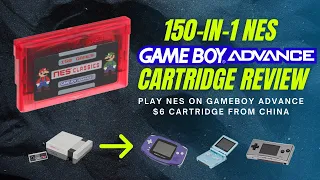 150 in 1 BEST Nintendo NES Game Cartridge for GBA from China! | Review 2022 Update