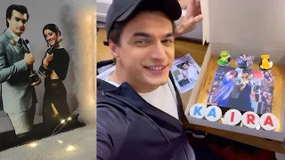 Mohsin Khan And Shivangi Joshi Receives Kaira Cake And Gifts From Their Fans