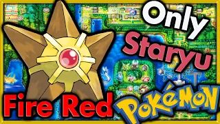 Can I Beat Pokemon Fire Red with ONLY Staryu? 🔴 Pokemon Challenges ► NO ITEMS IN BATTLE