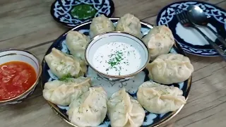 Уйгурские манты | Готовим очень вкусные сочные манты | Dilrabo Tv
