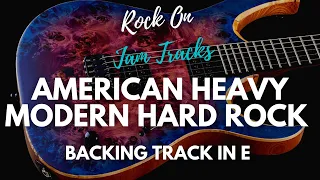 Hard Rock Backing Track For Guitar In E Minor