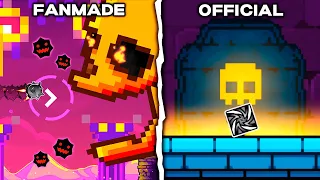 Dash: Fanmade VS Official - Geometry Dash 2.2