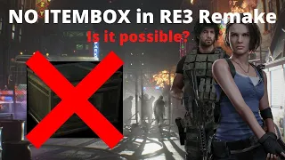 Not using the Item Box in Resident Evil 3(Standard), is it possible?