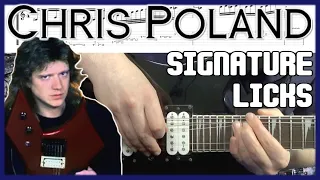 Chris Poland Signature Licks Guitar Tutorial With Tabs (Ex-Megadeth)