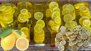 🔴Очень ВКУСНОЕ и САМОЕ эффективное Лимонный сок!!Вот так ПОВЫСЬТЕ ИММУНИТЕТ!компот на зиму🍋🍋