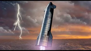 SpaceX Starship water landing (Animation)