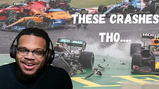 WOW!!!! American Reacts To Every F1 2021 Drivers Biggest Crashes (REACTION)!!!