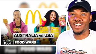 AMERICAN REACTS To US vs Australia McDonald’s | Food Wars | Insider Food