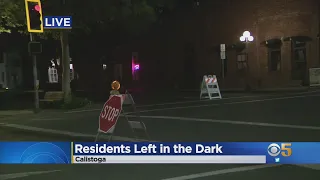 PG&E Power Shutoff: Calistoga Residents Among Thousands In The Dark