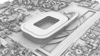 Así es la obra para ampliar el estadio de La Rosaleda de Málaga