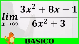 Límites al Infinito - Ej.1 (Funciones Racionales o División de Polinomios)