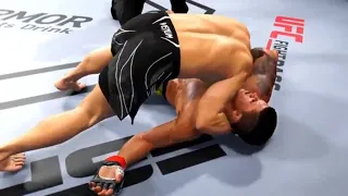 Khamzat Chimaev vs Gilbert Burns Full Fight | UFC 4