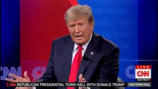 CNN TOWNHALL: Trump "I want everybody to stop dying"