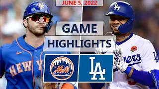 New York Mets vs. Los Angeles Dodgers Highlights | June 5, 2022 (Williams vs. Urías)