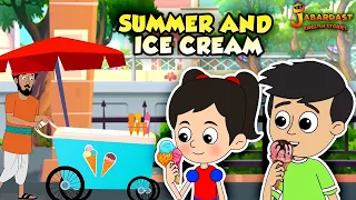 Summer and Ice Cream | Homemade Ice -Cream | Animated Stories | English Cartoon | English Stories